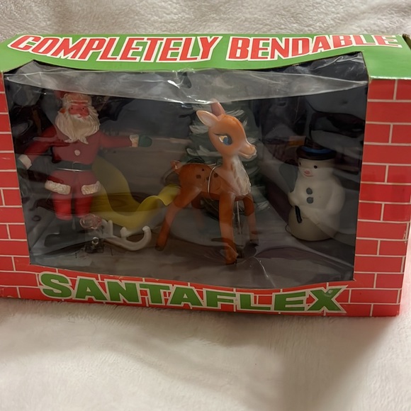 Other - Vintage Santaflex Bendable Figures In Box